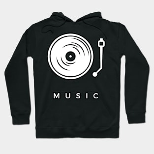 Music Turntable Vinyl Player Hoodie